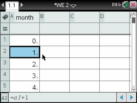 b) Represent the account balance for each of the 18 months graphically.