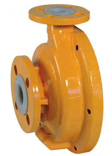 Zero Eddy Current losses thanks to non-metallic execution. Generous flushing canals on shaft support.
