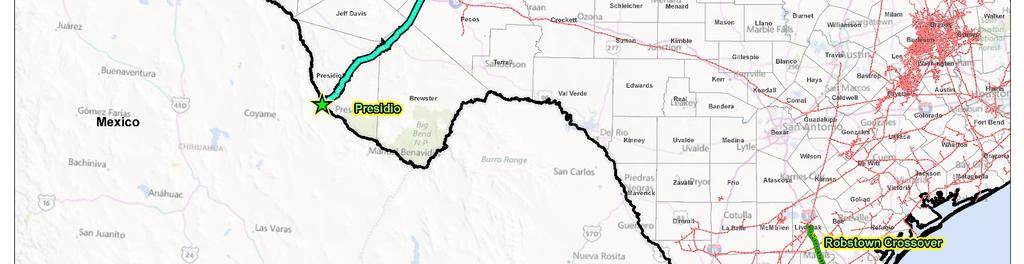 intrastate pipeline network Multiple 3rd party pipelines Comanche Trail Pipeline