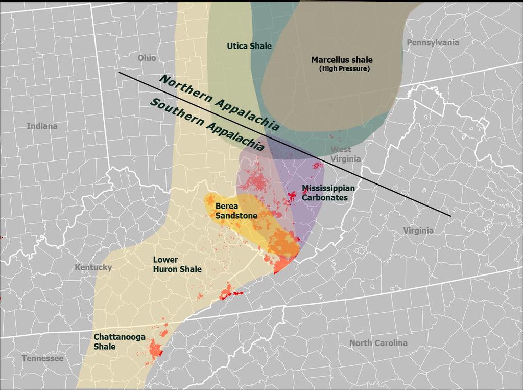 Southern Appalachian Basin Investment Strategy Northern and Southern Appalachia are both historical producing regions.