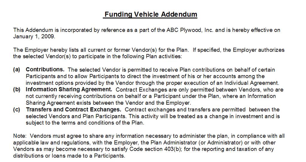 Limiting Funding Vehicle Rev. Proc.