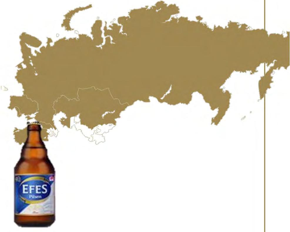 Efes offers enhanced positions in Russia, CEE and Central Asia Number 2 value player in
