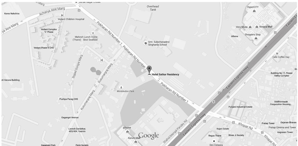 Location Map of Venue of the 31st Annual General Meeting of the Company to be held on Friday, September 23, 2016 at Hotel