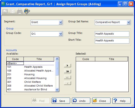 Advanced Financial Statements Report Groups Report Groups Report Groups provide an alternative way of reporting summarized accounting data.