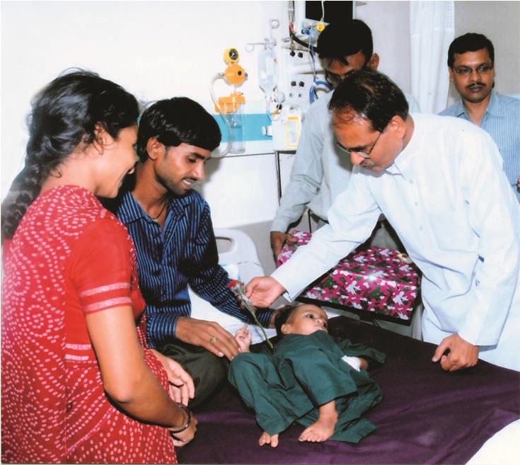 Mukhyamantri Bal Hriday Upchaar Yojana Initiative to treat cardiac ailments of all children Funds raised from gifts recd.