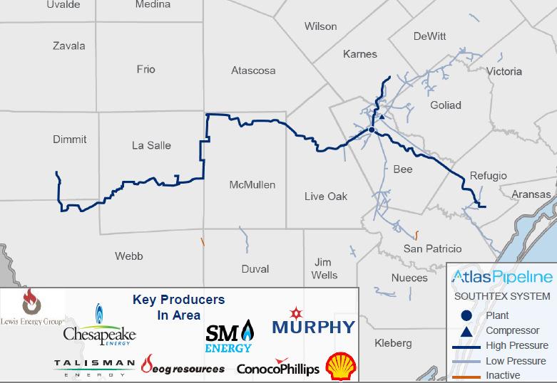 APL SouthTX System Summary SouthTX Asset Map South Texas gathering and processing assets ( SouthTX ) were acquired through the purchase of TEAK Midstream, L.L.C.