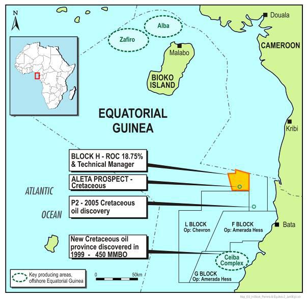 OFFSHORE EQUATORIAL GUINEA LARGE DEEPWATER OIL PROSPECT Equatorial Guinea, Offshore Rio Muni Basin ROC 18.
