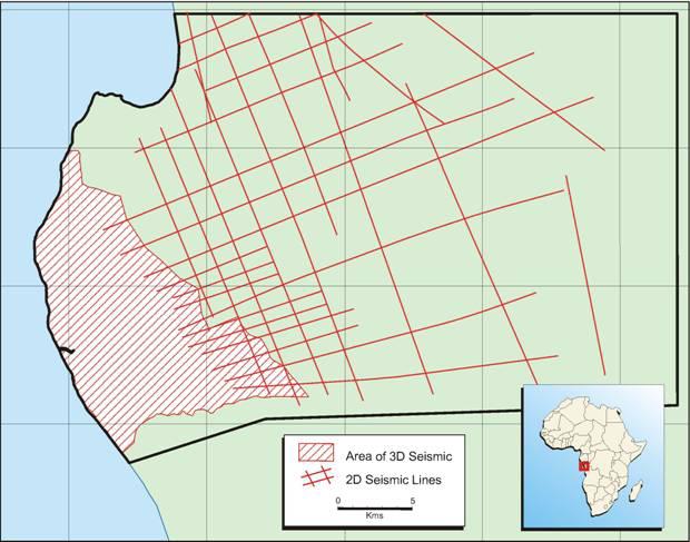 CABINDA SOUTH BLOCK, ONSHORE ANGOLA 2005 2D AND 3D SEISMIC SURVEY Preliminary results of ROC s 2005 seismic