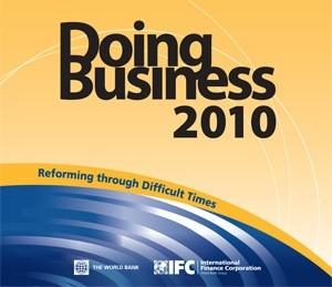 Continuous improvement of investment climate Doing Business in 2010 rank Doing Business in 2009 rank Change in