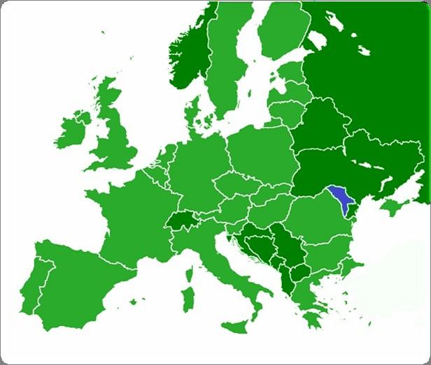 Moldova a strategic location Proximity to key markets European Union Market Commonwealth of
