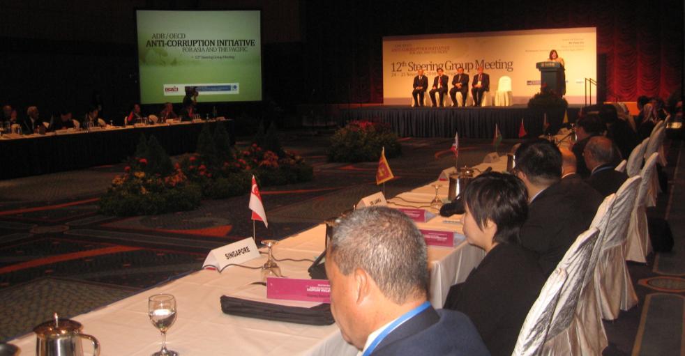 At the 11 th Steering Group Meeting, which took place in Manila, Philippines in May 2008, delegates presented their countries anticorruption reform programs, and steps taken to implement the Anti-