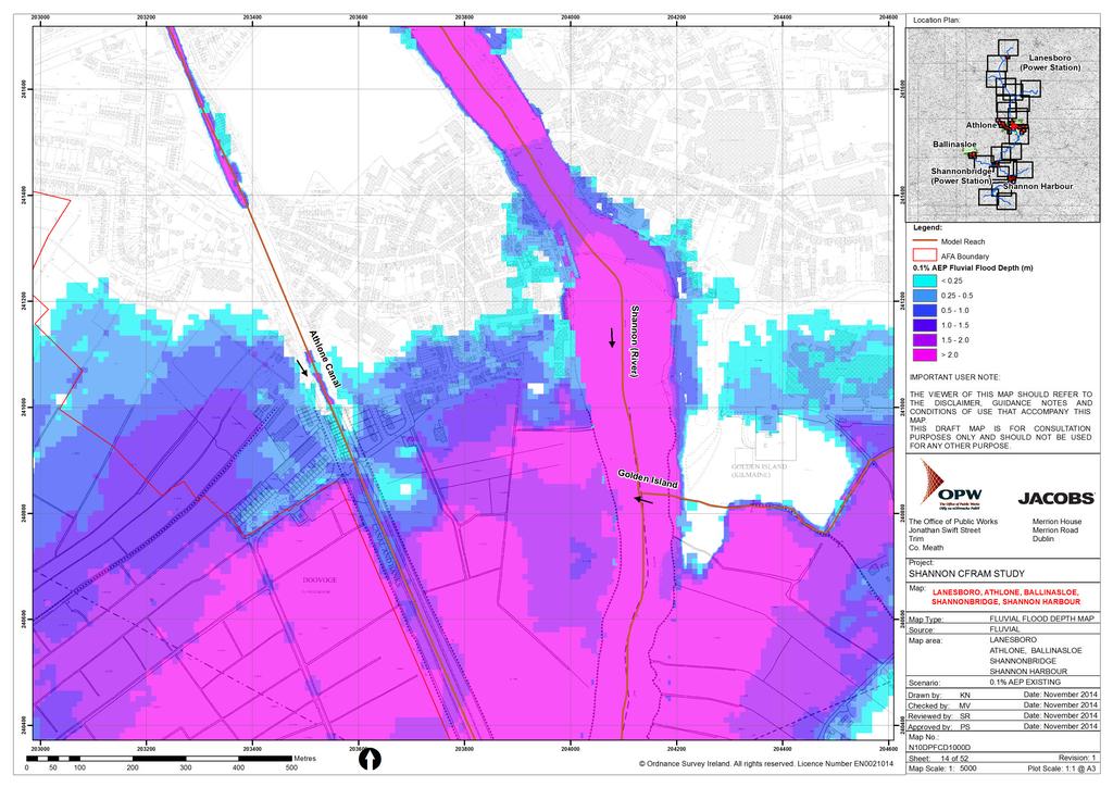 CFRAM STUDIES FLOOD MAPS ( CFRAM PROGRAMME) Range of Flood Maps Produced Extent, Depth, Velocity, Risk-to-Life, Flood
