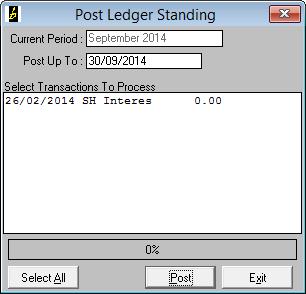 You can then post your standing G/L transactions up to a certain date and