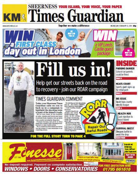 Sheerness Times Guardian With a history that stretches back to 1858, Sheerness Times Guardian has been a part of the KM Media Group portfolio since 1987.