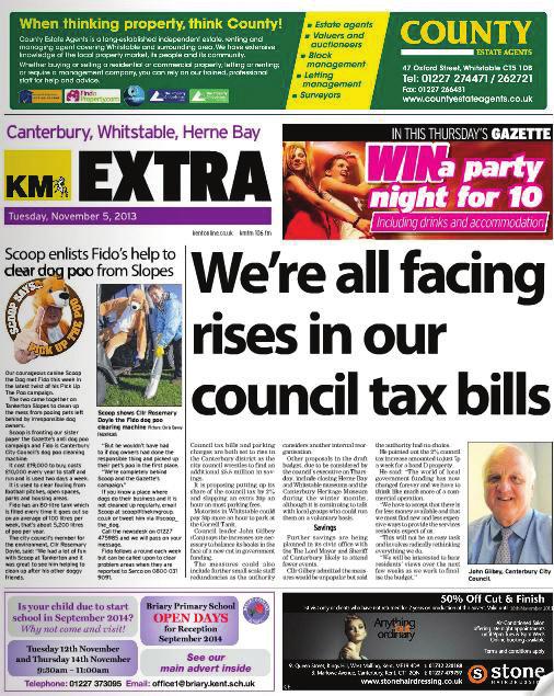 Canterbury Extra Freely distributed throughout Canterbury, Whitstable and Herne Bay. It is also available at selected pick-up points.