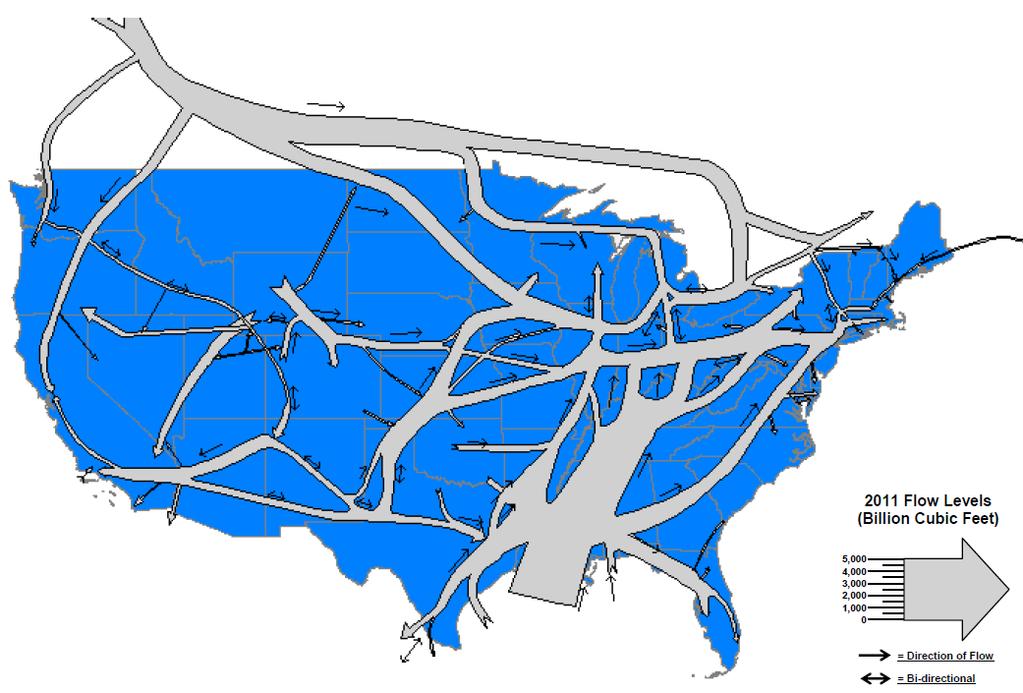Interstate Movements of Natural Gas 2014