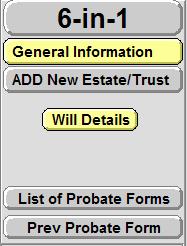 Beneficiaries and transactions are NOT copied. 2.02.03 Delete Estate/Trust This function is available from either list. Click this button next to the name of the Estate or Trust you want to delete.