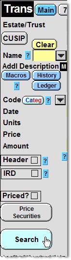 Use the down-arrow buttons to rapidly select items from the list and insure correct spelling.