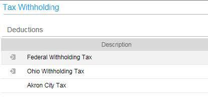 This window, as seen in, also shows you what your current set up is for Federal and state withholding.