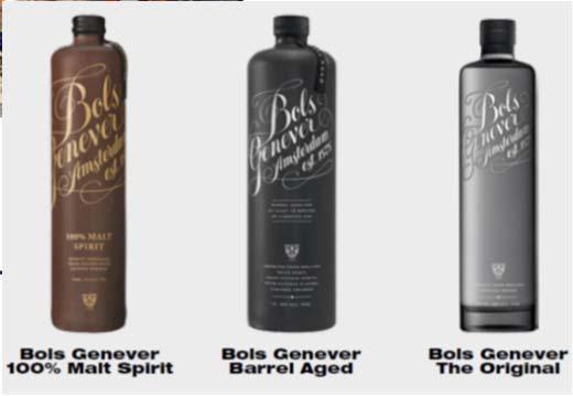 finalized Damrak Gin recorded strong growth in the USA and Italy Bols Vodka
