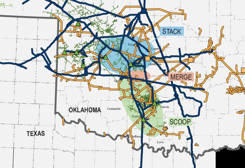 STACK AND SCOOP PLAYS* RELIABLE FULL-SERVICE PROVIDER Natural Gas Liquids Approximately 100 third-party plant connections in Mid-Continent Sterling III and Mid-Continent NGL system expansions