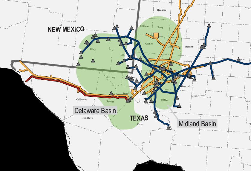 PERMIAN BASIN RELIABLE SERVICE PROVIDER Natural Gas Liquids Nearly 40 third-party natural gas processing plant connections in the Permian Basin One new natural gas processing plant connection in the