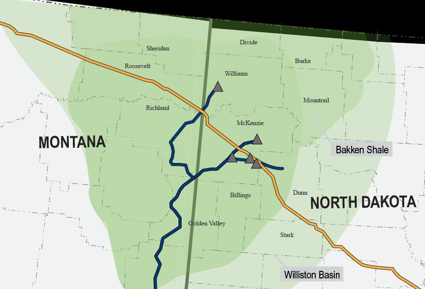 WILLISTON BASIN PROVIDING VALUABLE TAKEAWAY CAPACITY Natural Gas Liquids Four third-party natural gas processing plant connections in the Williston Basin Bakken NGL Pipeline expandable to 160,000 bpd