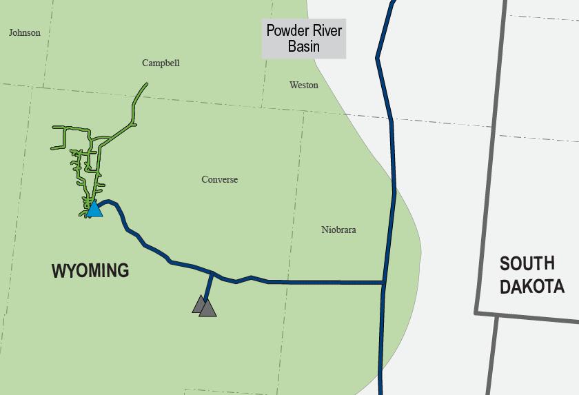 POWDER RIVER BASIN PROVIDING VALUABLE TAKEAWAY CAPACITY Natural Gas Liquids Assets located in NGL-rich Niobrara, Sussex and Turner formations NGL takeaway through the Bakken NGL Pipeline and Overland