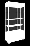 top Size 2000H x 600W x 600D Tower display cabinet with