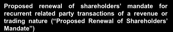 3 sen per TM share that was announced on 27 February 2014 ( Proposed Application ) Note: Ordinary Resolution 2 is subject to the passing of Ordinary Resolution 1 Ordinary Resolution 3 Proposed