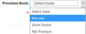 Flat Premium ProRata method calculates policy Premium over 365 days (one year) while the Short Period method calculates Premium based on a scale of rate over a period of Months. e.