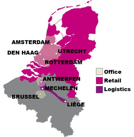 Retail investments in the Netherlands - Majority interest (54.