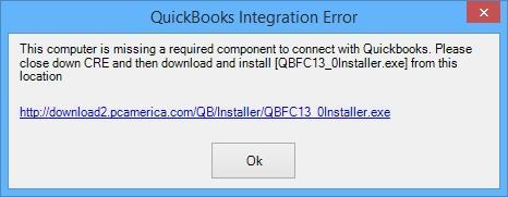 CRE/RPE - QuickBooks Integration Setup After QuickBooks has opened close all of the open windows inside of it so it looks like