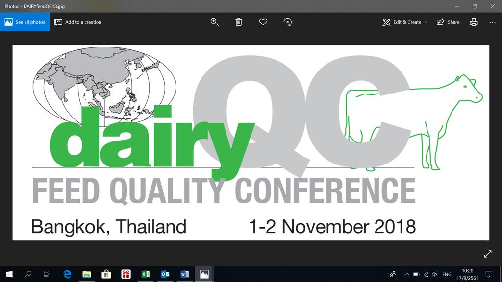 FREQUENTLY ASKED QUESTIONS 1. Conference & delegate information; a) When will 2018 Dairy Feed Quality Conference Bangkok be held?