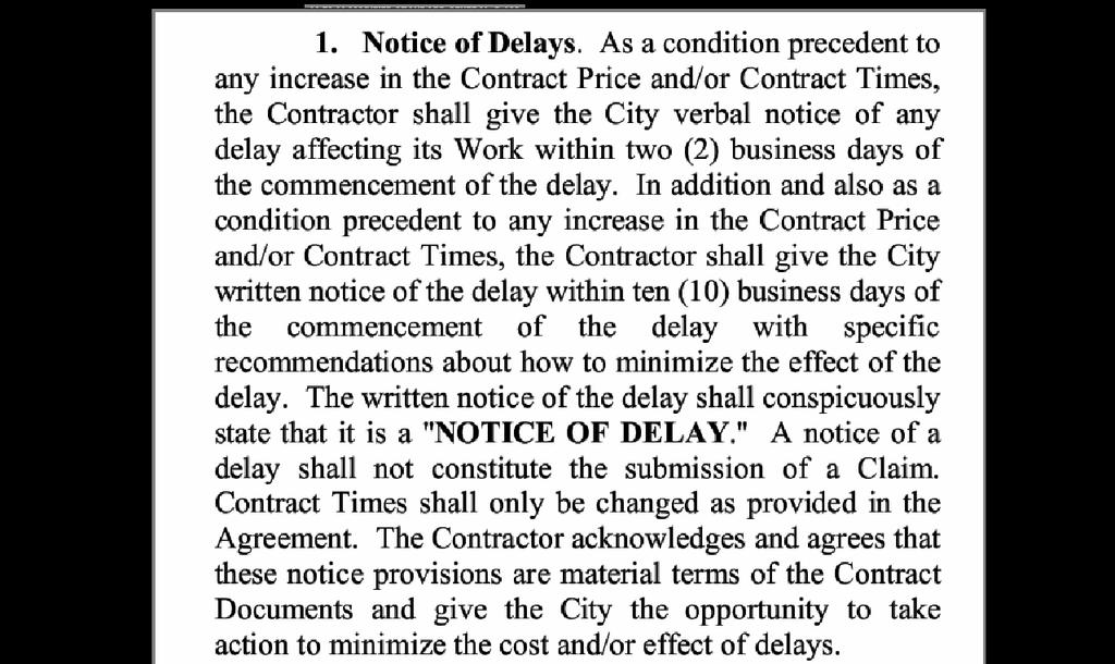 GENERAL CONDITIONS ARTICLE 6- CONTRACTOR S