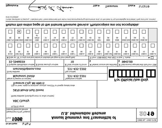This form is the cover sheet or transmittal form that must