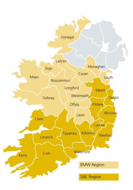 Ireland - regions Northern Ireland (UK) Border,