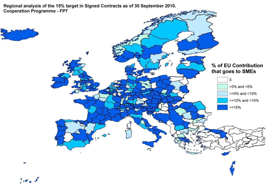 Map 5: Cooperation Programme FP7.