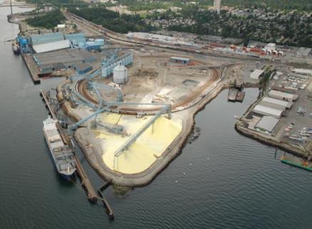 Operates under joint tariff with U.S. portion Existing footprint extremely valuable as new cross-border pipeline projects remain challenging Previously delivered propane into the U.S. and was reversed for current service VANCOUVER WHARVES TERMINAL Bulk commodity marine terminal providing handling, storage, loading and unloading services ~6.
