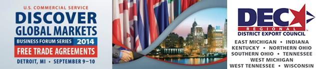 September 9-10, 2014 in Detroit. Private Consultations with International Trade Diplomats from U.S. Embassies Australia, Canada, Chile, Colombia, Costa Rica, Dominican Republic, El Salvador,