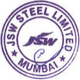 JSW Steel Limited Regd. Office : JSW Centre, Bandra Kurla Complex, Bandra (East). Mumbai 400 051 GIN. : L27102MH1994PLC152925 Phone : +91 22 4286 1000 Fax : +91 22 4286 3000 Website : www.jsw.