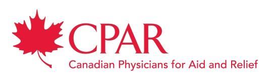 Provided by: Canadian Physicians for Aid and Relief (CPAR) 1425