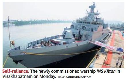 Page-10- With stealth ship, India in elite group Country is rapidly marching towards indigenisation and the commissioning of the