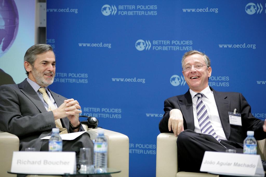 Richard Boucher, OECD Deputy Secretary-General and João Aguiar