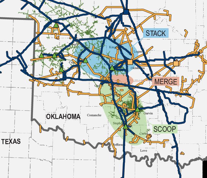 S TA C K A N D S C O O P P L AY S RELIABLE FULL-SERVICE PROVIDER Natural Gas Liquids More than 110 existing natural gas processing plant connections in the Mid-Continent Currently gathering