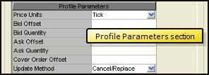 Managing Autotrader Profile Parameters Section You use the Profile Parameters section to define your trading parameters.
