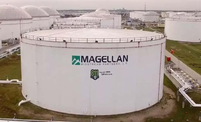 Longhorn Pipeline, BridgeTex Pipeline, HoustonLink Pipeline, and truck offloading Outbound: Magellan s Houston Distribution System, Seabrook Terminal, Magellan Galena Park, Shell HoHo