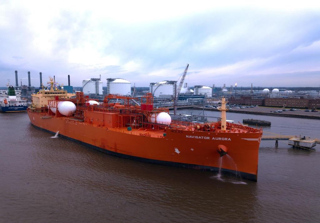 Antero s First Ethane Export November 2018 Antero s 11,500 Bpd C2 sales contract with Borealis commenced on November 1, 2018 First ship departed Marcus Hook on November 26 with 337,040