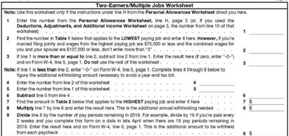 Two-Earners/Multiple Jobs