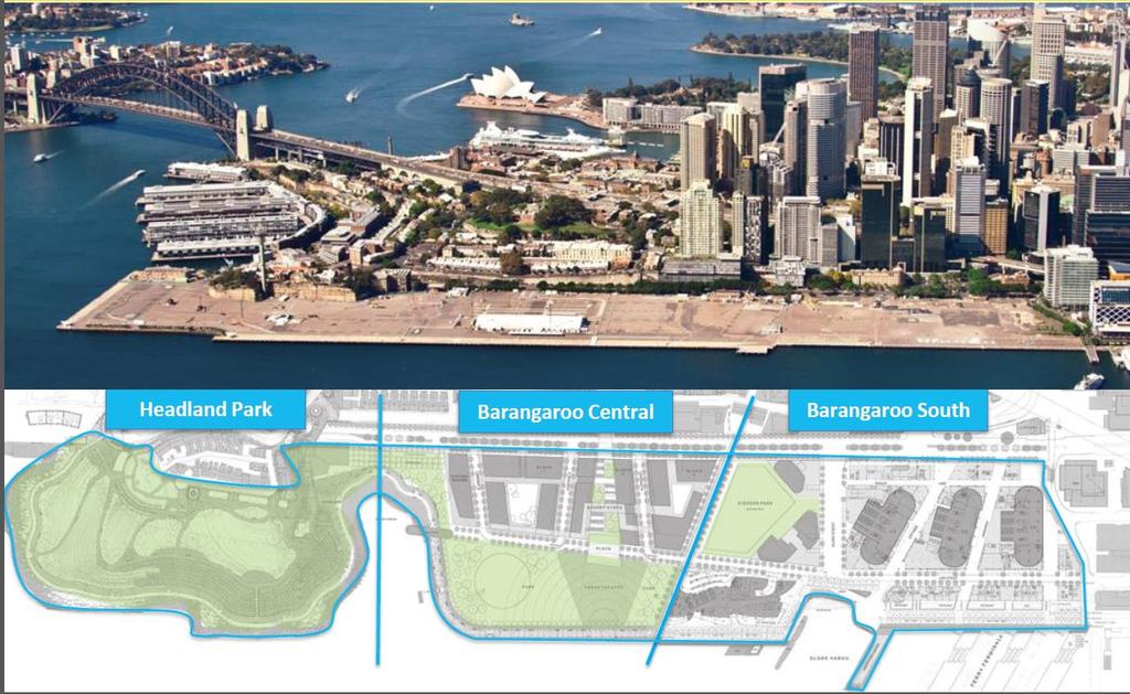 Private Capital Barangaroo 22 hectare, $6 billion Barangaroo precinct 24,000 jobs, $2bn per annum to State GDP 11 hectares of public domain Barangaroo Delivery Authority manages the State